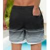 imageSILKWORLD Mens Swim Trunks Quick Dry Shorts with PocketsBhw Stripes