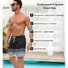 imageSILKWORLD Mens Swim Trunks Quick Dry Shorts with PocketsBhw Stripes