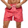 imageSILKWORLD Mens Swim Trunks Quick Dry Shorts with PocketsBirdSalmon