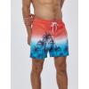 imageSILKWORLD Mens Swim Trunks Quick Dry Shorts with PocketsGradual Coconut
