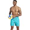 imageSILKWORLD Mens Swim Trunks Quick Dry Shorts with PocketsPink Fishblue