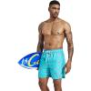imageSILKWORLD Mens Swim Trunks Quick Dry Shorts with PocketsPink Fishblue