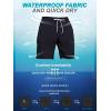 imageSILKWORLD Mens Swim Trunks with Compression Liner Quick Dry 9quot Bathing Suit Summer Beach Swimming Shorts with Zip PocketsA01black