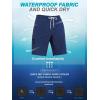 imageSILKWORLD Mens Swim Trunks with Compression Liner Quick Dry 9quot Bathing Suit Summer Beach Swimming Shorts with Zip PocketsA03navy