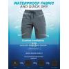 imageSILKWORLD Mens Swim Trunks with Compression Liner Quick Dry 9quot Bathing Suit Summer Beach Swimming Shorts with Zip PocketsA06dark Grey