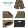 imageSILKWORLD Mens Swim Trunks with Compression Liner Quick Dry Bathing Suits 9 Inch Swimming Shorts with Cargo PocketsArmy Green