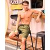 imageSILKWORLD Mens Swim Trunks with Compression Liner Quick Dry Bathing Suits 9 Inch Swimming Shorts with Cargo PocketsArmy Green