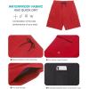 imageSILKWORLD Mens Swim Trunks with Compression Liner Quick Dry Bathing Suits 9 Inch Swimming Shorts with Cargo PocketsRed