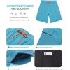imageSILKWORLD Mens Swim Trunks with Compression Liner Quick Dry Bathing Suits 9 Inch Swimming Shorts with Cargo PocketsZ0 Blue Gradient