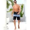 imageSILKWORLD Mens Swim Trunks with Compression Liner Quick Dry Bathing Suits 9 Inch Swimming Shorts with Cargo PocketsZ0 Gradient Black Grey Blue