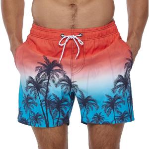 imageSILKWORLD Mens Swim Trunks Quick Dry Shorts with PocketsGradual Coconut
