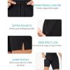 imageSILKWORLD Mens Swim Trunks Quick Dry Bathing Suit Board Swimming Shorts with Zipper Pockets and Compression LinerAll Black