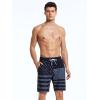 imageSILKWORLD Mens Swim Trunks Quick Dry Bathing Suit Board Swimming Shorts with Zipper Pockets and Compression LinerAmerican Flagblack