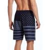 imageSILKWORLD Mens Swim Trunks Quick Dry Bathing Suit Board Swimming Shorts with Zipper Pockets and Compression LinerAmerican Flagblack