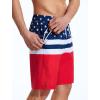 imageSILKWORLD Mens Swim Trunks Quick Dry Bathing Suit Board Swimming Shorts with Zipper Pockets and Compression LinerAmerican Flagred