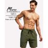 imageSILKWORLD Mens Swim Trunks Quick Dry Bathing Suit Board Swimming Shorts with Zipper Pockets and Compression LinerArmy Green