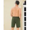 imageSILKWORLD Mens Swim Trunks Quick Dry Bathing Suit Board Swimming Shorts with Zipper Pockets and Compression LinerArmy Greenwith Gray Liner