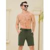 imageSILKWORLD Mens Swim Trunks Quick Dry Bathing Suit Board Swimming Shorts with Zipper Pockets and Compression LinerArmy Greenwith Gray Liner