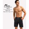 imageSILKWORLD Mens Swim Trunks Quick Dry Bathing Suit Board Swimming Shorts with Zipper Pockets and Compression LinerBlack
