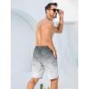 imageSILKWORLD Mens Swim Trunks Quick Dry Bathing Suit Board Swimming Shorts with Zipper Pockets and Compression LinerBlack Grey Camouflage