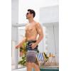 imageSILKWORLD Mens Swim Trunks Quick Dry Bathing Suit Board Swimming Shorts with Zipper Pockets and Compression LinerBlackcoffee