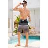 imageSILKWORLD Mens Swim Trunks Quick Dry Bathing Suit Board Swimming Shorts with Zipper Pockets and Compression LinerBlackcoffee