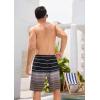 imageSILKWORLD Mens Swim Trunks Quick Dry Bathing Suit Board Swimming Shorts with Zipper Pockets and Compression LinerBlackcoffee