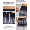 imageSILKWORLD Mens Swim Trunks Quick Dry Bathing Suit Board Swimming Shorts with Zipper Pockets and Compression LinerBlackgray Stripes