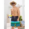 imageSILKWORLD Mens Swim Trunks Quick Dry Bathing Suit Board Swimming Shorts with Zipper Pockets and Compression LinerBlackgreen