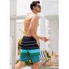 imageSILKWORLD Mens Swim Trunks Quick Dry Bathing Suit Board Swimming Shorts with Zipper Pockets and Compression LinerBlackgreen