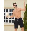 imageSILKWORLD Mens Swim Trunks Quick Dry Bathing Suit Board Swimming Shorts with Zipper Pockets and Compression LinerBlackpink Liner