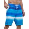 imageSILKWORLD Mens Swim Trunks Quick Dry Bathing Suit Board Swimming Shorts with Zipper Pockets and Compression LinerBlue Gradient