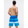 imageSILKWORLD Mens Swim Trunks Quick Dry Bathing Suit Board Swimming Shorts with Zipper Pockets and Compression LinerBlue Gradient