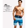 imageSILKWORLD Mens Swim Trunks Quick Dry Bathing Suit Board Swimming Shorts with Zipper Pockets and Compression LinerBlue and White Stripes