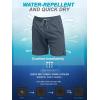 imageSILKWORLD Mens Swim Trunks Quick Dry Bathing Suit Board Swimming Shorts with Zipper Pockets and Compression LinerCharcoal Gray