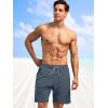 imageSILKWORLD Mens Swim Trunks Quick Dry Bathing Suit Board Swimming Shorts with Zipper Pockets and Compression LinerCharcoal Gray