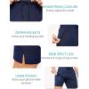 imageSILKWORLD Mens Swim Trunks Quick Dry Bathing Suit Board Swimming Shorts with Zipper Pockets and Compression LinerDark Blue