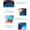 imageSILKWORLD Mens Swim Trunks Quick Dry Bathing Suit Board Swimming Shorts with Zipper Pockets and Compression LinerGradientblue Color Blue Gradient