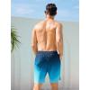 imageSILKWORLD Mens Swim Trunks Quick Dry Bathing Suit Board Swimming Shorts with Zipper Pockets and Compression LinerGradientblue Color Blue Gradient