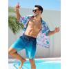imageSILKWORLD Mens Swim Trunks Quick Dry Bathing Suit Board Swimming Shorts with Zipper Pockets and Compression LinerGradientblue Color Blue Gradient