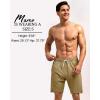 imageSILKWORLD Mens Swim Trunks Quick Dry Bathing Suit Board Swimming Shorts with Zipper Pockets and Compression LinerKhaki