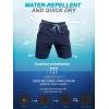 imageSILKWORLD Mens Swim Trunks Quick Dry Bathing Suit Board Swimming Shorts with Zipper Pockets and Compression LinerNavy
