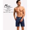 imageSILKWORLD Mens Swim Trunks Quick Dry Bathing Suit Board Swimming Shorts with Zipper Pockets and Compression LinerNavy