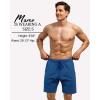 imageSILKWORLD Mens Swim Trunks Quick Dry Bathing Suit Board Swimming Shorts with Zipper Pockets and Compression LinerNavy Blue