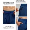 imageSILKWORLD Mens Swim Trunks Quick Dry Bathing Suit Board Swimming Shorts with Zipper Pockets and Compression LinerNavy Blue
