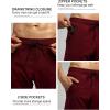 imageSILKWORLD Mens Swim Trunks Quick Dry Bathing Suit Board Swimming Shorts with Zipper Pockets and Compression LinerWine Red
