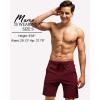 imageSILKWORLD Mens Swim Trunks Quick Dry Bathing Suit Board Swimming Shorts with Zipper Pockets and Compression LinerWine Red