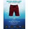 imageSILKWORLD Mens Swim Trunks Quick Dry Bathing Suit Board Swimming Shorts with Zipper Pockets and Compression LinerWine Red