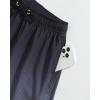 imageSILKWORLD Mens Swim Trunks Quick Dry Compression Liner 2 in 1 Shorts Men SwimsuitStripe Gradientgray  White