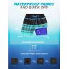 imageSILKWORLD Mens Swim Trunks Quick Dry Compression Liner 2 in 1 Shorts Men SwimsuitStripeblack  Blue Stripes